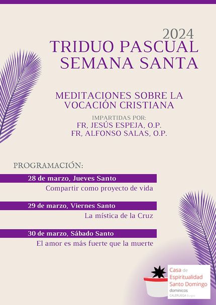 Meditaciones vocacion cristiana durante Triduo Pascual